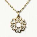 Celtic Threaded Heart Knot 
Pendant with Loops